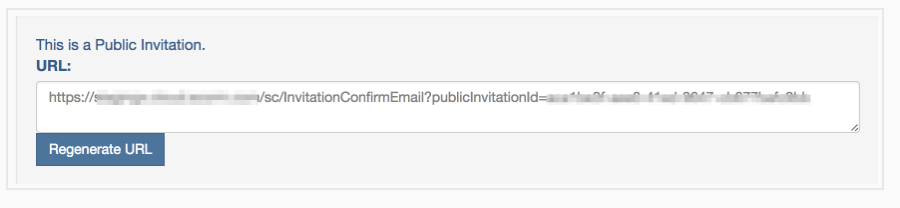 Public Invitation URL